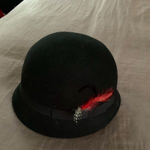Black Cloche Hat